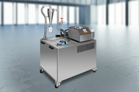 Air jet sieve SLS with base cabinet and accessories