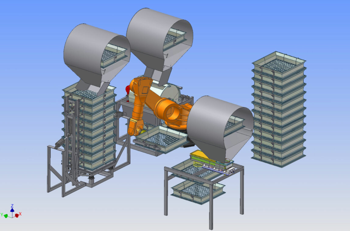 Automatic sieve and strength testing system ASST