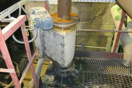 Turbidity sampler in a plant for ore concentrate
