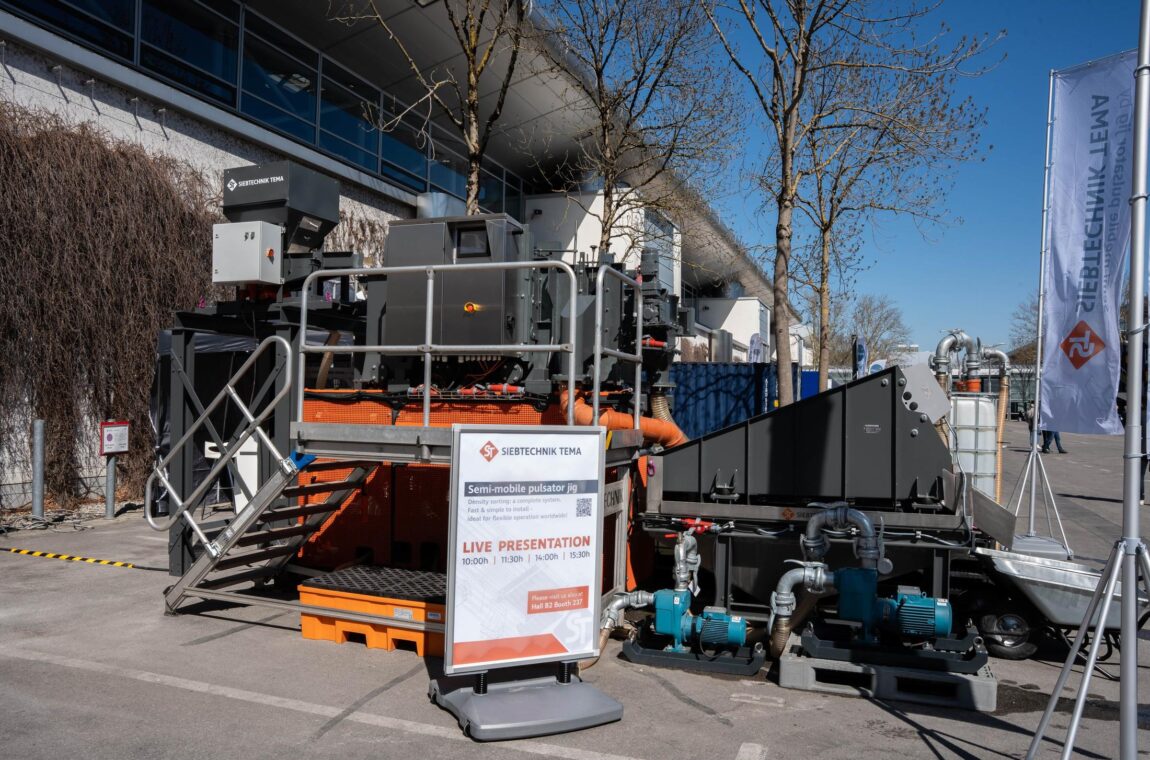 bauma 2025 - SIEBTECHNIK TEMA - demonstration unit semi-mobile pulsator jig