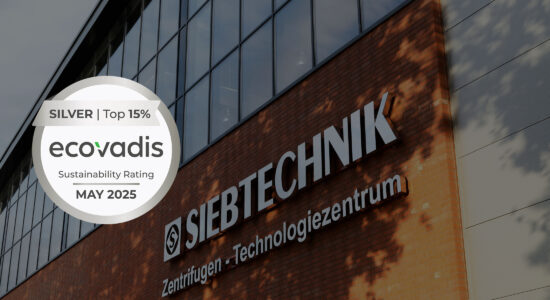 SIEBTECHNIK GmbH Awarded Silver Medal in EcoVadis Sustainability Rating